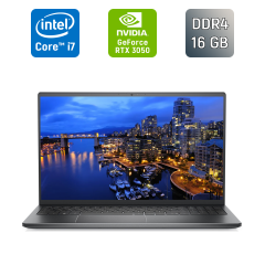 Ігровий ноутбук Б-клас Dell Vostro 15 7510 / 15.6" (1920x1080) IPS / Intel Core i7-11800H (8 (16) ядер по 2.3 - 4.6 GHz) / 16 GB DDR4 / 512 GB SSD / nVidia GeForce RTX 3050, 4 GB GDDR6, 128-bit / WebCam / Fingerprint