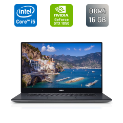 Ігровий ноутбук Dell XPS 15 9560 / 15.6" (1920x1080) IPS / Intel Core i5-7300HQ (4 ядра по 2.5 - 3.5 GHz) / 16 GB DDR4 / 512 GB SSD / nVidia Geforce GTX 1050, 4 GB GDDR5, 128-bit / Windows 10