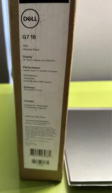 Игровой ноутбук Dell G16 7620 / 16" (2560x1600) IPS / Intel Core i7-12700H (14 (20) ядер по 3.5 - 4.7 GHz) / 16 GB DDR5 / 512 GB SSD / nVidia GeForce RTX 3060 Mobile, 6 GB GDDR6, 192-bit / WebCam / Windows 11 Home Lic