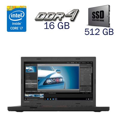 Ігровий ноутбук Lenovo ThinkPad T460p / 14" (1920x1080) TN / Intel Core i7-6820HQ (4 (8) ядра по 2.7 - 3.6 GHz) / 16 GB DDR4 / 512 GB SSD / nVidia GeForce 940MX, 2 GB GDDR5, 64-bit / WebCam + Бездротова мишка