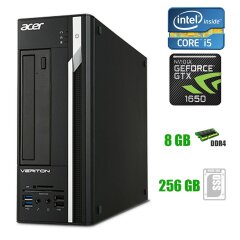 Игровой ПК Acer Veriton X4650G SFF / Intel Core i5-7400 (4 ядра по 3.0 - 3.5 GHz) / 8 GB DDR4 / 256 GB SSD / nVidia GeForce GTX 1650, 4 GB GDDR5 / USB Type-C 