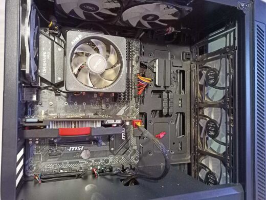 Ігровий ПК DeepCool Matrexx 55 V3 Tower / AMD Ryzen 5 1600 (6 (12) ядер по 3.2 - 3.6 GHz) / 32 GB DDR4 / 256 GB SSD + 1000 GB HDD / nVidia GeForce GTS 450, 1 GB GDDR5, 128-bit / 1200W Ігровий ПК DeepCool Matrexx 55 V3 Tower / AMD Ryzen 5 1600 (6 (12) ядер по 3.2 - 3.6 GHz) / 32 GB DDR4 / 256 GB SSD + 1000 GB HDD / nVidia GeForce GTS 450, 1 GB GDDR5, 128-bit / 1200W