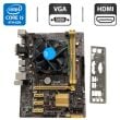 Комплект: Материнська плата Asus H81M-Plus / Intel Core i5-4570 (4 ядра по 3.2 - 3.6 GHz) / Socket LGA 1150 / Задня заглушка
