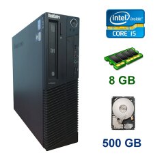 Lenovo ThinkCentre M91p Desktop  / Intel Core  i5-2400 (4 ядра по 3.1 - 3.4 GHz) / 8 GB DDR3 / 500 GB HDD / DVD-RW 