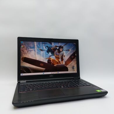 Мобільна робоча станція Fujitsu Celsius H7510 / 15.6" (1920x1080) IPS / Intel Core i7-10850H (6 (12) ядер по 2.7 - 5.1 GHz) / 32 GB DDR4 / 512 GB SSD / nVidia Quadro T1000, 4 GB GDDR6, 128-bit / WebCam / HDMI