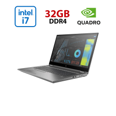 Мобільна робоча станція HP Zbook Fury 17 G7 / 17.3" (1920x1080) IPS / Intel Core i7-10750H (6 (12) ядер по 2.6 - 5.0 GHz) / 32 GB DDR4 / 500 GB SSD / nVidia Quadro RTX 3000, 6 GB GDDR6, 192-bit / WebCam