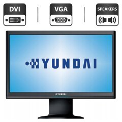 Монитор Б-класс Hyundai X224W / 22" (1680x1050) TN / DVI, VGA, Audio / Встроенные колонки 2x 1W