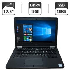 Нетбук Dell Latitude 12 E5270 / 12.5" (1366x768) TN / Intel Core i5-6200U (2 (4) ядра по 2.3 - 2.8 GHz) / 16 GB DDR4 / 128 GB SSD / Intel HD Graphics 520 / WebCam