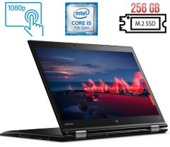 Ноутбук-трансформер Lenovo ThinkPad X1 Yoga (2nd Gen) / 14" (1920x1080) IPS Touch / Intel Core i5-7300U (2 (4) ядра по 2.6 - 3.5 GHz) / 16 GB DDR3 / 256 GB SSD M.2 / Intel HD Graphics 620 / WebCam / Fingerprint / USB 3.1 / HDMI