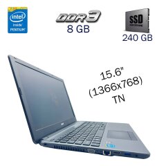 Ноутбук Acer Aspire E1-532G / 15.6" (1366x768) TN / Intel Pentium 3556U (2 ядра по 1.7 GHz) / 8 GB DDR3 / 240 GB SSD / AMD Radeon HD 8670M, 1 GB DDR3, 64-bit / WebCam