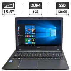 Ноутбук Б-клас Acer TravelMate P259-M / 15.6" (1366x768) TN / Intel Core i3-6100U (2 (4) ядра по 2.3 GHz) / 8 GB DDR4 / 128 GB SSD / Intel HD Graphics 520 / WebCam / DVD-ROM