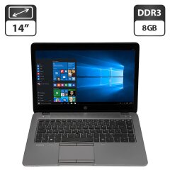 Ноутбук Б-класс HP EliteBook 840 G2 / 14" (1600x900) TN / Intel Core i5-5200U (2 (4) ядра по 2.2 - 2.7 GHz) / 8 GB DDR3 / 500 GB HDD / Intel HD Graphics 5500 / WebCam / Windows 10 Pro