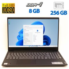 Ноутбук Б-класс Lenovo IdeaPad S340-15IIL / 15.6" (1920x1080) TN / Intel Core i7-1065G7 (4 (8) ядер по 1.3 - 3.9 GHz) / 8 GB DDR4 / 256 GB SSD / Intel Iris Plus Graphics / WebCam / HDMI