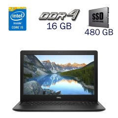 Ноутбук Б-клас Dell Inspiron 15 3593 / 15.6" (1920x1080) IPS Touch / Intel Core i5-1035G1 (4 (8) ядра по 1.0 - 3.6 GHz) / 16 GB DDR4 / 480 GB SSD / Intel UHD Graphics for 10th Generation / WebCam