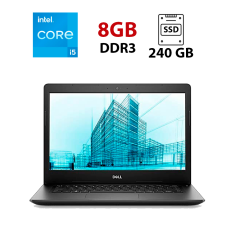 Ноутбук Dell Latitude 3490 / 14" (1366x768) TN / Intel Core i5-8250U (4 (8) ядра по 1.6 - 3.4 GHz) / 8 GB DDR4 / 240 GB SSD / Intel UHD Graphics 620 / WebCam