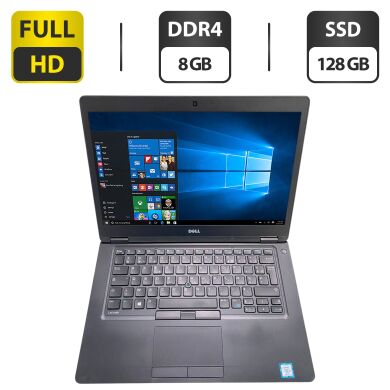 Ноутбук Dell Latitude 5480 / 14" (1920x1080) IPS / Intel Core i5-7300U (2 (4) ядра по 2.6 - 3.5 GHz) / 8 GB DDR4 / 128 GB SSD / Intel HD Graphic 620 / WebCam
