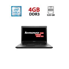 Ноутбук Lenovo B590 / 15.6" (1366x768) TN / Intel Core i3-3110M (2 (4) ядра по 2.4 GHz) / 4 GB DDR3 / 320 GB HDD / Intel HD Graphics 4000 / WebCam