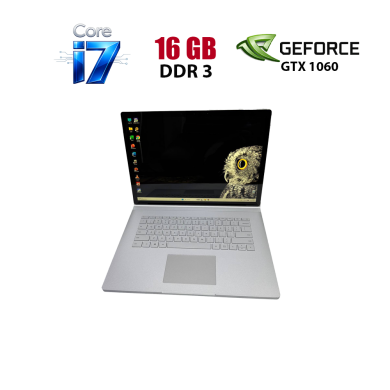 Ноутбук Microsoft Surface Book 2 / 15" (3240x2160) IPS Touch / Intel Core i7-8650U (4 (8) ядра по 1.9 - 4.2 GHz) / 16 GB DDR3 / 256 GB SSD / nVidia GeForce GTX 1060, 6 GB GDDR5, 192-bit / WebCam Ноутбук Microsoft Surface Book 2 / 15" (3240x2160) IPS Touch / Intel Core i7-8650U (4 (8) ядра по 1.9 - 4.2 GHz) / 16 GB DDR3 / 256 GB SSD / nVidia GeForce GTX 1060, 6 GB GDDR5, 192-bit / WebCam
