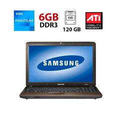 Ноутбук Samsung R540 / 15.6" (1366x768) TN / Intel Pentium P6100 (2 ядра по 2.0 GHz) / 6 GB DDR3 / 120 GB SSD / ATI Mobility Radeon HD 5470, 512 MB GDDR3, 64-bit / WebCam