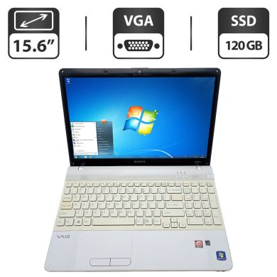 Ноутбук Sony VPC EB4E1R / 15.6" (1366x768) TN / Intel Core i3-380M (2 (4) ядра по 2.5 GHz) / 6 GB DDR3 / 120 GB SSD / Intel Graphics / WebCam