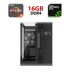 Новый игровой ПК Forsage RT5 Black Tower / AMD Ryzen 5 5500 (6 (12) ядер по 3.6 - 4.2 GHz) / 16 GB DDR4 / 480 GB SSD / nVidia GeForce GTX 1660 Ti, 6 GB GDDR6, 192-bit