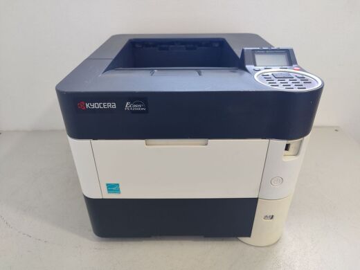 Принтер Kyocera Ecosys FS-4200DN / Лазерная монохромная печать / 1200x1200 dpi / A4 / 50 стр/мин / USB, Ethernet / Дуплекс / Кабели в комплекте