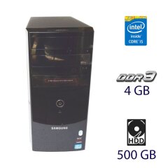 Системный блок Samsung DM300T3Z Tower / Intel Core i5-3470 (4 ядра по 3.2 - 3.6 GHz) / 4 GB DDR3 / 500 GB HDD