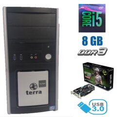 Terra Tower / Intel Core i5-4440 (4 ядра по 3.1 - 3.3 GHz) / 8 GB DDR3 / 120 GB SSD+500 GB HDD / Sapphire AMD Radeon HD7870 2GB GDDR5 256-bit / 350W HEC