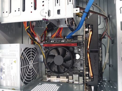 Terra Tower / Intel Core i5-4440 (4 ядра по 3.1 - 3.3 GHz) / 8 GB DDR3 / 120 GB SSD+500 GB HDD / Sapphire AMD Radeon HD7870 2GB GDDR5 256-bit / 350W HEC