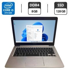 Ультрабук Asus ZenBook UX310U / 13.3" (1920x1080) IPS / Intel Core i5-6200U (2 (4) ядра по 2.3 - 2.8 GHz) / 8 GB DDR4 / 128 GB SSD / Intel HD Graphics 520 / WebCam