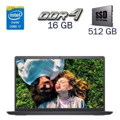 Ультрабук Dell Inspiron 15 3520 / 15.6" (1920x1080) IPS / Intel Core i7-1255U (10 (12) ядер по 3.5 - 4.7 GHz) / 16 GB DDR4 / 512 GB SSD / Intel Iris Xe Graphics / WebCam