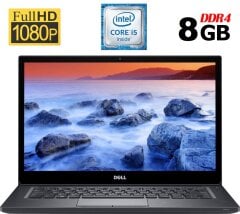 Ультрабук Dell Latitude 7480 / 14" (1920x1080) IPS / Intel Core i5-6300U (2 (4) ядра по 2.4 - 3.0 GHz) / 8 GB DDR4 / 128 GB SSD / Intel HD Graphics 520 / WebCam / HDMI