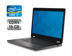 Ультрабук Dell Latitude E7470 / 14" (1920x1080) IPS / Intel Core i7-6600U (2 (4) ядра по 2.6 - 3.4 GHz) / 16 GB DDR4 / 256 GB SSD / Intel HD Graphics 520 / WebCam / Windows 10