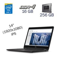 Ультрабук Dell Latitude E7470 / 14" (1920x1080) IPS / Intel Core i7-6600U (2 (4) ядра по 2.6 - 3.4 GHz) / 16 GB DDR4 / 256 GB SSD / Intel HD Graphics 520 / WebCam