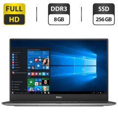 Ультрабук Dell XPS 13 9343 / 13.3" (1920x1080) IPS / Intel Core i5-5200U (2 (4) ядра по 2.2 - 2.7 GHz) / 8 GB DDR3 / 256 GB SSD / Intel HD Graphics 5500 / WebCam / Mini DisplayPort / Windows 10 Pro