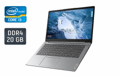 Ультрабук Lenovo Ideapad 1 14IAU7 / 14" (1366x768) TN / Intel Core i3-1215U (6 (8) ядер по 3.3 - 4.4 GHz) / 20 GB DDR4 / 512 GB SSD /  Intel UHD Graphics / WebCam / HDMI