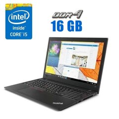 Ультрабук Lenovo ThinkPad T570 / 15.6" (1920x1080) IPS / Intel Core i5-7300U (2 (4) ядра по 2.6 - 3.5 GHz) / 16 GB DDR4 / 250 GB SSD / Intel HD Graphics 620 / WebCam