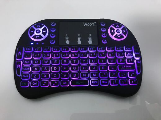 Универсальная беспроводная клавиатура с тачпадом, подсветкой и мультимедийными клавишами 