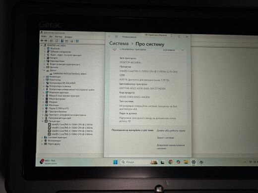 Захищений планшет Getac F100G4 / 11.6" (1920x1080) IPS Touch / Intel Core i5-7200U (2 (4) ядра по 2.5 - 3.1 GHz) / 8 GB DDR4 / 256 GB SSD / Intel HD Graphics 520 / Без клавіатури