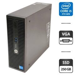 Комп'ютер HP ProDesk 400 G2.5 SFF / Intel Core i5-4590S (4 ядра по 3.0 - 3.7 GHz) / 8 GB DDR3 / 250 GB SSD / Intel HD Graphics 4600