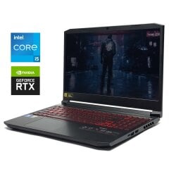 Ігровий ноутбук Acer Nitro 5 AN515 / 15.6" (1920x1080) IPS / Intel Core i5-11400H (6 (12) ядра по 2.7 - 4.5&nbsp;GHz) / 16 GB DDR4 / 512 GB SSD / nVidia GeForce RTX 3050 Ti, 4 GB GDDR6, 128-bit / WebCam / Win 11