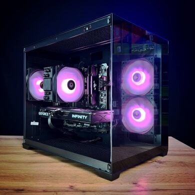 Збірка під замовлення: новий ігровий ПК Gamdias Aura GC10M ARGB Black Tower / AMD Ryzen 5 5600 (6 (12) ядер по 3.5 - 4.4 GHz) / 16 GB DDR4 / 1000 GB SSD M.2 / nVidia GeForce RTX 5060, 8 GB GDDR7, 128-bit / 650W