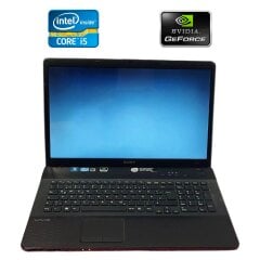 Ноутбук Б-клас Sony Vaio PCG-91211M / 17.3" (1600x900) TN / Intel Core i5-2430M (2 (4) ядра по 2.4 - 3.0 GHz) / 8 GB DDR3 / 750 GB HDD / nVidia GeForce 410M, 1 GB DDR3, 64-bit / WebCam / DVD-RW