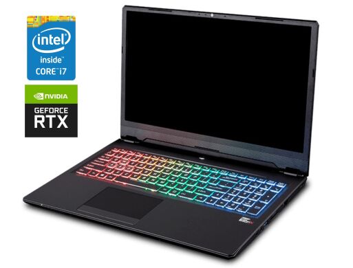 Игровой ноутбук Clevo Lambda P960RF / 15.6" (1920x1080) IPS / Intel Core i7-9750H (6 (12) ядер по 2.6 - 4.5 GHz) / 16 GB DDR4 / 1000 GB SSD / nVidia GeForce RTX 2070 Max-Q, 8 GB GDDR6, 256-bit / WebCam