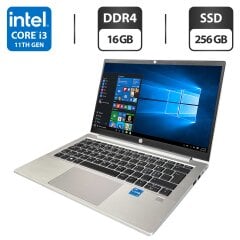 Ультрабук HP ProBook 430 G8 / 13.3" (1920x1080) TN / Intel Core i3-1115G4 (2 (4) ядра по 4.1 GHz) / 16 GB DDR4 / 256 GB SSD / Intel UHD Graphics / WebCam