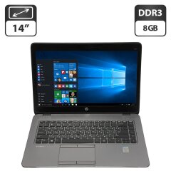 Ноутбук Б-класс HP EliteBook 840 G1 / 14" (1600x900) TN / Intel Core i5-4210U (2 (4) ядра по 1.7 - 2.7 GHz) / 8 GB DDR3 / 500 GB HDD / Intel HD Graphics 4400 / WebCam / Windows 10 Pro