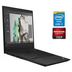 Ультрабук Б-класс Lenovo ThinkPad E490 / 14" (1920x1080) IPS / Intel Core i7-8565U (4 (8) ядра по 1.8 - 4.6 GHz) / 16 GB DDR4 / 256 GB SSD / AMD Radeon RX 550X, 2 GB GDDR5, 64-bit / WebCam / Win 11 Pro