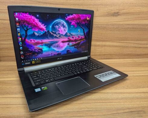 Игровой ноутбук Acer Aspire 7 A717-72G / 17.3" (1920x1080) IPS / Intel Core i7-8750H (6 (12) ядер по 2.2 - 4.1 GHz) / 16 GB DDR4 / 512 GB SSD / nVidia GeForce GTX 1060, 6 GB GDDR5, 192-bit / WebCam / Windows 10