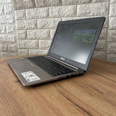 Ігровий ноутбук Б-клас Asus K501UX / 15.6" (3840x2160) IPS / Intel Core i7-6500U (2 (4) ядра по 2.5 - 3.1 GHz) / 16 GB DDR3 / 256 GB SSD / nVidia GeForce GTX 950M, 2 GB GDDR3, 128-bit / WebCam