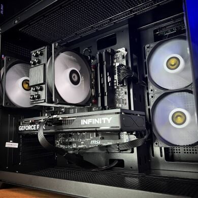 Збірка під замовлення: новий ігровий ПК Gamdias Aura GC10M ARGB Black Tower / AMD Ryzen 5 5600 (6 (12) ядер по 3.5 - 4.4 GHz) / 16 GB DDR4 / 1000 GB SSD M.2 / nVidia GeForce RTX 5060, 8 GB GDDR7, 128-bit / 650W